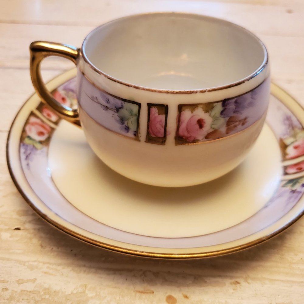 Vintage Japanese Hand Painted Tea Cup